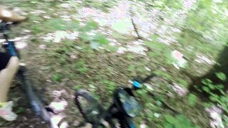 DeNata offer to sniff, lick her butt & nailed her after big country cross bike walking