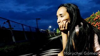 Unfaithful Hispanic exposed outdoor