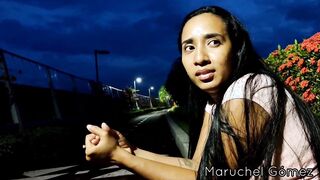 Unfaithful Hispanic exposed outdoor