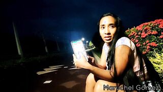 Unfaithful Hispanic exposed outdoor