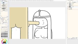 Drawing Princess Bubblegum Sucking Off Dick
