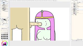 Drawing Princess Bubblegum Sucking Off Dick