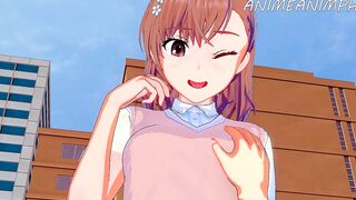 Fucking Mikasa Mikoto from Toaru Kagaku no Railgun - Animated Cartoon