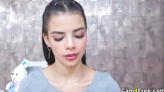 Girl Masturbates Wet Pussy Super Close-up