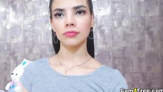 Girl Masturbates Wet Pussy Super Close-up
