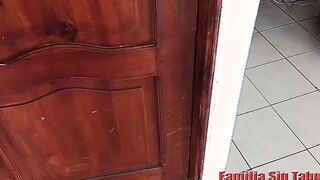 A lustful Spanish family, Dad and cougar SEND their eldest