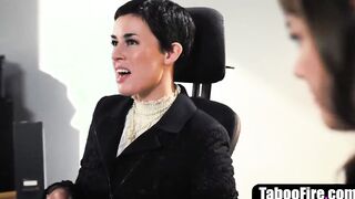 Secretary has to pounded boss's hubby to keep her job