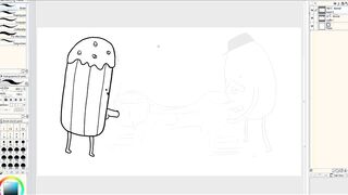 Drawing Adventure Time Porn - Princess Bubblegum Three-Way With Starchy And Banana Guard (Speed-Art)