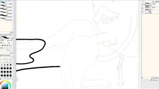 Drawing Adventure Time Porn - Princess Bubblegum Three-Way With Starchy And Banana Guard (Speed-Art)