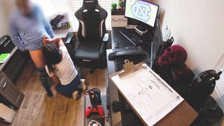 Office Hoe Blows and Fucks IT bro at work. Begs him to cum inside her Booty after Hard Anal sex.