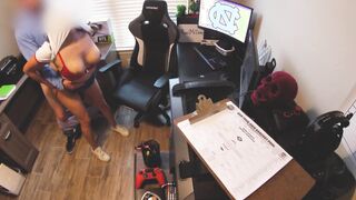 Office Hoe Blows and Fucks IT bro at work. Begs him to cum inside her Booty after Hard Anal sex.