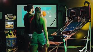 Stunning Hispanic mom Jolla gets fuck while shooting hoops at