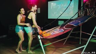 Stunning Hispanic mom Jolla gets fuck while shooting hoops at