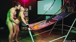 Stunning Hispanic mom Jolla gets fuck while shooting hoops at