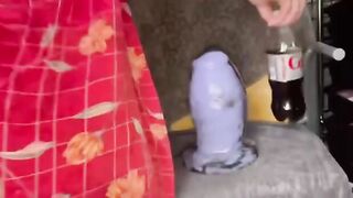 Qween Selene Loves her huge thick vibrator from All Night Vibrators