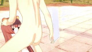 NAOFUMI PLAYS WITH RAPHTALIA BODY COCK BLOWING ANIMATED RISING OF THE SHIELD HERO