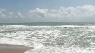 Beautiful Barely Legal Agnes Bathes Her Great Nude Body Inside The Ocean!