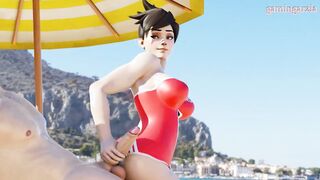 Beach Fun With Tracer