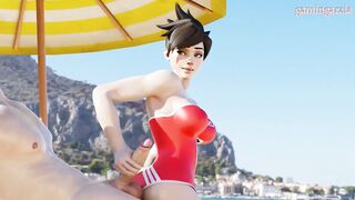 Beach Fun With Tracer