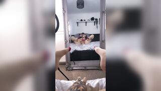 Gamer sluts having fun with her cunt