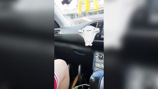Step MILF into the vehicle pounded by step son through mini skirt