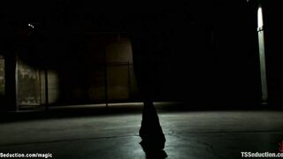 Hot shemale fucks man with fucksall