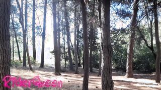 BBW making off into forest three