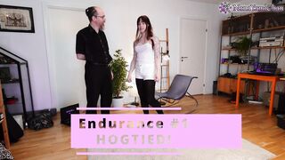 Endurance Shibari; Women is Hogtied for an hour!- One Of A Kind thanks for the support movie!