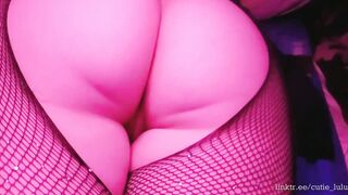 Young women with long booty into crazy hot stockings masturbates adorable