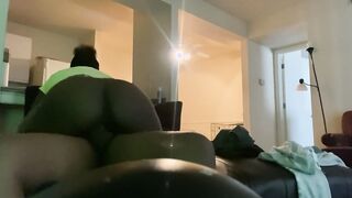 Creamy cheating black penis rider