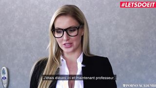 PORNO ACADEMIE - cougar Professor Georgie Lyall Fucks Her Favorite School Girl - LETSDOEIT