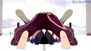 Fischl (Amy) and Aether have insane sex at a deserted ruins. - Genshin Impact Cartoon