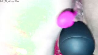 Close up of snatch using dildo and fisting