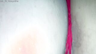 Close up of snatch using dildo and fisting