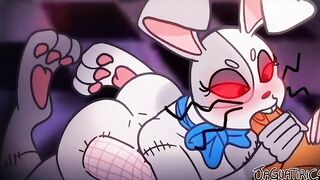 Vanny Adorable Furry Bunny Fellatio & Nailed Vagina - FNAF