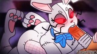 Vanny Adorable Furry Bunny Fellatio & Nailed Vagina - FNAF
