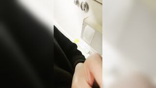 Nasty office worker woman masturbates secretly into the WC during work②