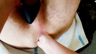 Screwed my butt , riding on penis.