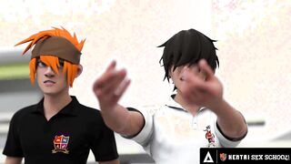 ANIME SEX UNIVERSITY - Animated Girls Push Their Pussies To The LIMIT Into Sex Position Competition!