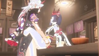 GENSHIN IMPACT - KUJOU SARA IS BANGED! ANIME