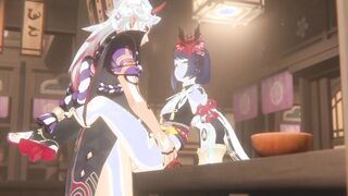 GENSHIN IMPACT - KUJOU SARA IS BANGED! ANIME