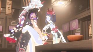 GENSHIN IMPACT - KUJOU SARA IS BANGED! ANIME