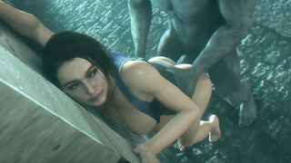 Jill Valentine Nailed Against the Wall