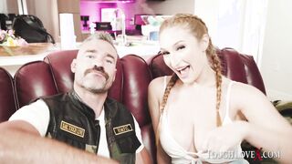 TOUGHLOVEX Third wheel with big tit red head Skylar Snow