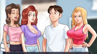 Let's Play Summertime Saga - She Buried His Face on Her Humongous Boobs Ep 59