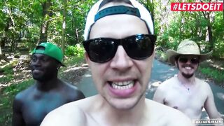BUMSBUS - German Blonde Samy Fox Gets Plowed By Long Ebony Penis - LETSDOEIT