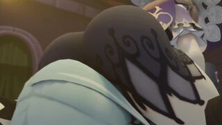 GENSHIN IMPACT - EULA EATS LISA'S BUTT