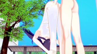 (pov) Fucking Komi-san BUTT so ROUGH she TALKS Cartoon Komi-san Can't Communicate