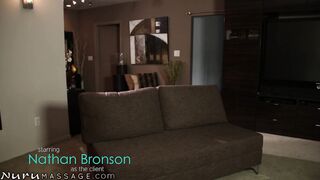 NURU RUBS - Sex Addict milf Reagan Foxx Riding Her Stepson's Penis After Being Caught Masturbating