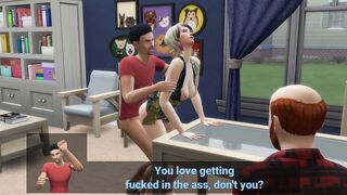 Cuckold's Ex-Wife Gets Passed Around by Strangers into His Own House - DDSims